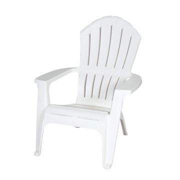 Image of White Resin Adirondack Chair